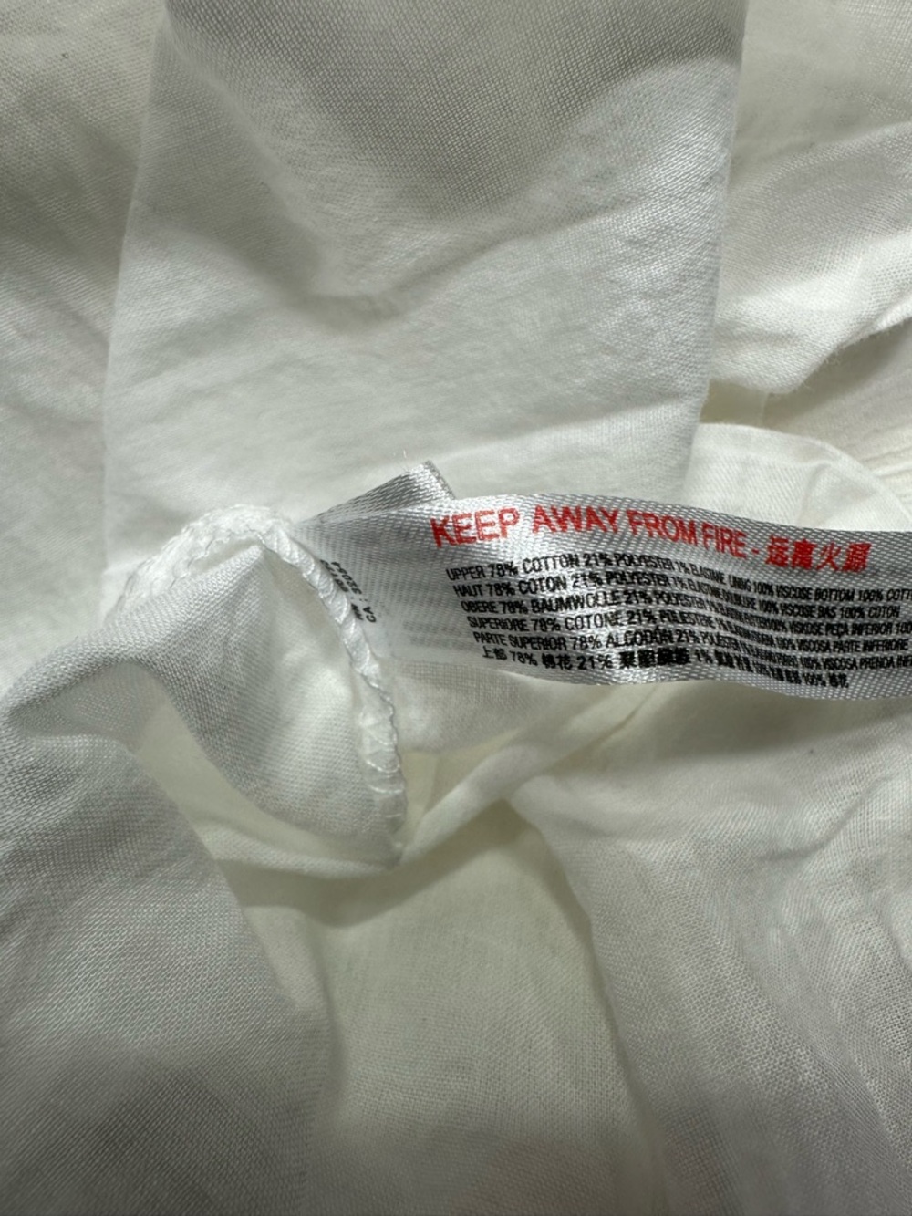 Anthropologie White cotton Smocked Waist Maxi Dress women’s size M #classic - Picture 5 of 8